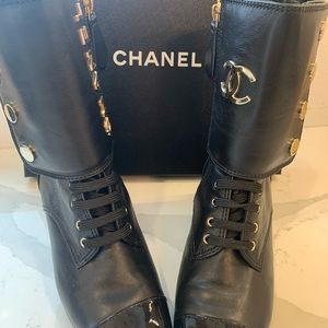 Chanel Lace-up Boots 19B